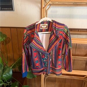 Colorful Striped Women's Jacket